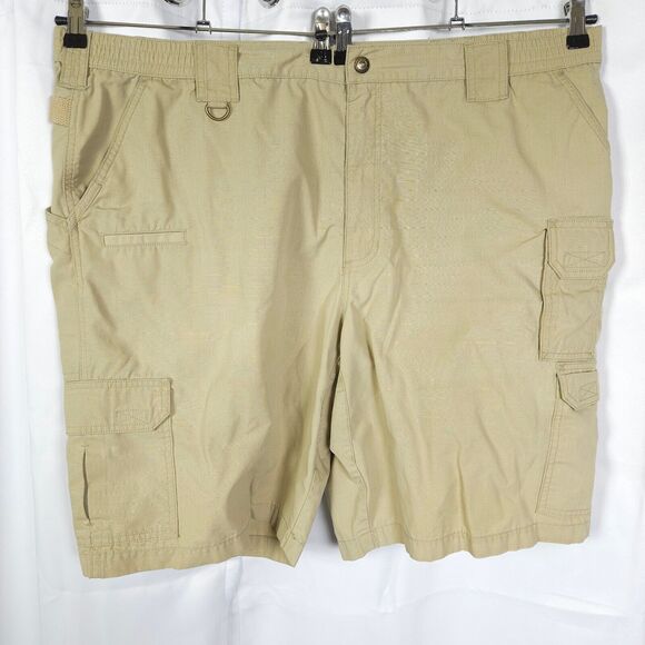 5.11 Tactical Mens 44 Beige Taclite Pro Ripstop Cargo Utility Shorts  73308 - Picture 1 of 7